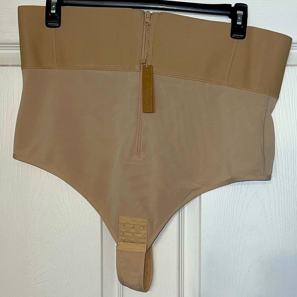 AirSlim® High-Rise Body Sculpting Thong - Beige / 6X